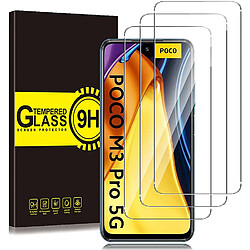 Verres Trempes Poco M3 Pro 5G - Little Boutik Film protection écran - Verre trempé 9H - Pack de 3 - Anti-explosion