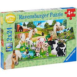 Ravensburger - Animal Club Puzzle 2 x 24 pièces, 7830