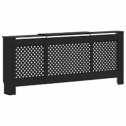 vidaXL Cache-radiateur 205 cm - Noir