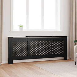 vidaXL Cache-radiateur 205 cm - Noir