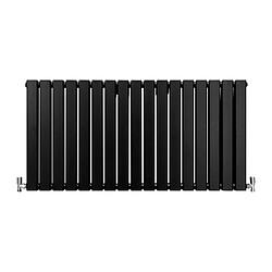 Monstershop Radiateur Plat Noir Mat