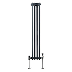 Monstershop Radiateur Traditionnel Triple Colonne Anthracite