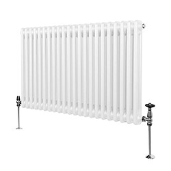 Monstershop Radiateur Double Colonne - Blanc