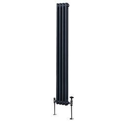 Monstershop Radiateur Double Colonne - Gris Anthracite