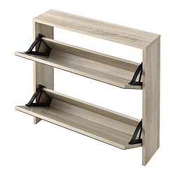 En.casa Meuble à chaussures Lund - Effet chêne