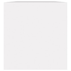 Acheter vidaxl Boîte de rangement vinyles - Blanc