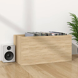 Acheter vidaXL Boîte de rangement vinyles - Chêne sonoma