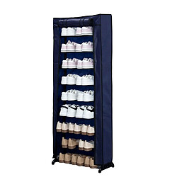 Herzberg Meuble à Chaussures 9 Niveaux HG8076-BLK