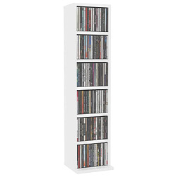 Avis vidaXL Armoire à CD - Blanc