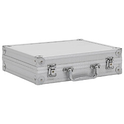 vidaXL Mallette pour arme à feu - Argenté