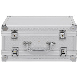 Avis vidaXL Mallette pour arme à feu - Argenté