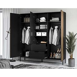 BestMobilier Savanna Armoire Noir