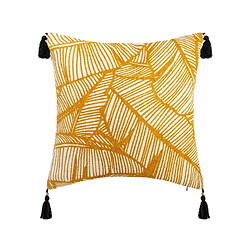 But Housse de coussin 40x40 cm TROPIK Jaune pas cher