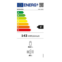 Réfrigérateur 1 porte encastrable WHIRLPOOL ARG18081 Blanc