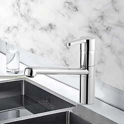 Mitigeur évier design chrome