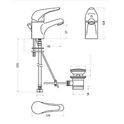 Mitigeur lavabo bas - Chromé