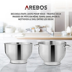 Arebos AR-HE-KM15X2S - Noir pas cher