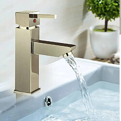 Mitigeur de lavabo - Acier brossé