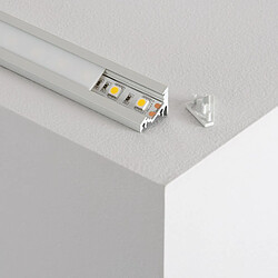 Ledkia Profilé aluminium angle variable pour ruban LED