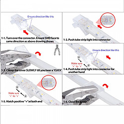 Ledkia Connecteur HIPPO pour jonction ruban LED IP66
