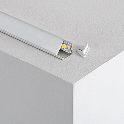 Ledkia Profilé aluminium angle pour rubans LED