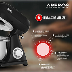 Avis Arebos AR-HE-RKM1860S - Noir