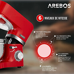 Avis Arebos Robot de cuisine - Rouge