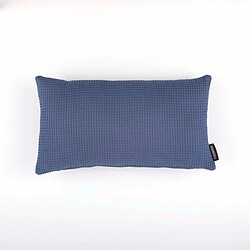 Belum Housse de Coussin Waffle Bleu 30 x 50 cm