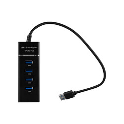 Cadorabo Hub USB 4 Ports - Noir