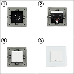 Avis Ledkia Interrupteur Triple Modern - Blanc