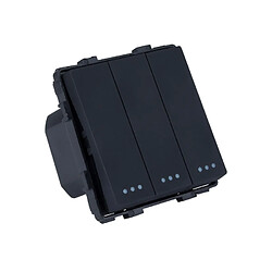 Ledkia Interrupteur Triple Modern - Blanc pas cher