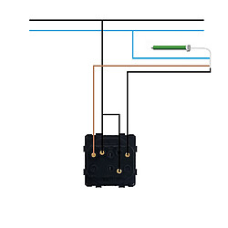 Avis Ledkia Bouton-poussoir volets roulants - Blanc