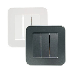 Ledkia Interrupteur Triple Classic - Blanc