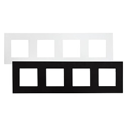 Ledkia Cadre PC 4 Emplacements Modern - Blanc