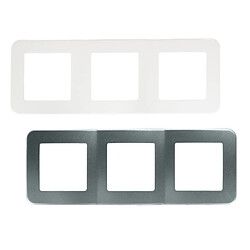 Ledkia Cadre Classic 3 emplacements - Argent