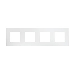 Ledkia Cadre PC 4 Emplacements Modern - Blanc