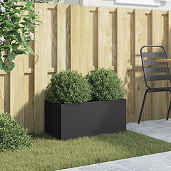Avis vidaXL Jardinière 62x30x29 cm - Noir