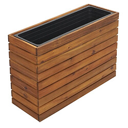 Acheter Mendler Jardinière carrée - Brun