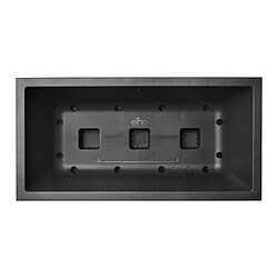 Elho Jardinière rectangle 80x40 cm noir pas cher