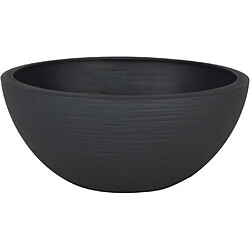 Eda plastiques Pot de fleurs demi-rond - Anthracite