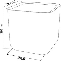 Acheter Keter Pot de fleurs Cube Anthracite