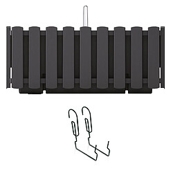 Jardinière rectangulaire plastique - Anthracite