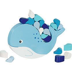 Goki Jeu d'équilibre baleine en bois