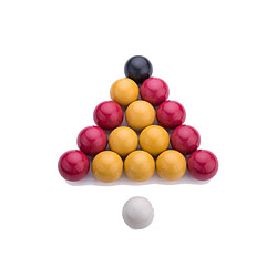 Jardindeco Boules de billard 50.8 mm - Jeu anglais