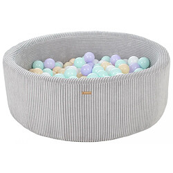 Velinda Piscine à Balles 90 cm Violet/Cappuccino