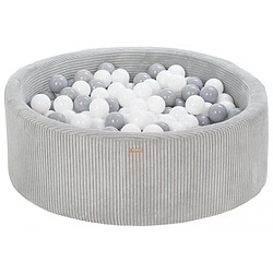 Velinda Piscine à Balles 300 Balles - Gris