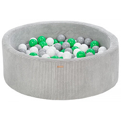 Velinda Piscine à Balles 90 cm Gris, Vert