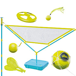 Mookie Swingball Multiplay Swingball 5 en 1 - Jeu de plein air - Base transportable