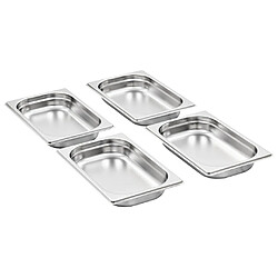 vidaXL Récipients Gastronorm 12 pcs GN 1/4 40 mm