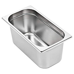 Acheter vidaXL Récipients Gastronorm 4 pcs GN 1/3 150 mm Acier inoxydable